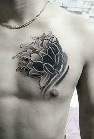 slika moških prsi seksi vroče cvetne tetovaže