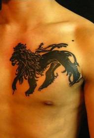 το τατουάζ τέχνασμα λιοντάρι τοτέμ τατουάζ