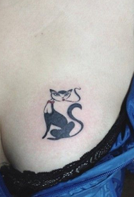 Gadis Dada Sexy Cat Tattoo