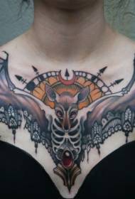 boarst mysterieuze bat bat tattoo patroan