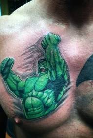 ko'kragi komik uslubi Rangli Angry Green Hulk zarb naqshlari