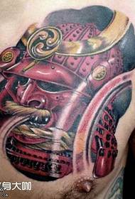 truhla japonská maska tetování vzor