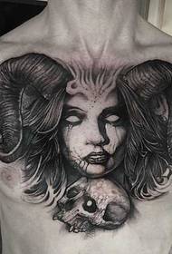 modello del tatuaggio della strega