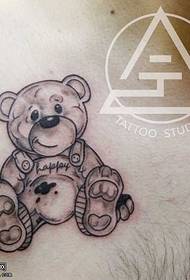 прсни кош медвед тетоважа узорак
