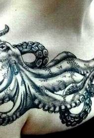 pàtran tatù beag octopus broilleach