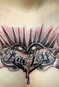 éan cófra áilleacht sexy Grá Tattoo
