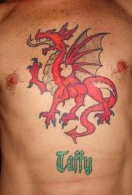 Dragon Dragon patrún tattoo cófra