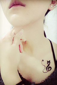 tato gaya seger cilik sing sederhana ing kolar 54236 - pola tato cantik seksi bocah wadon