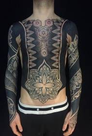 decoração de peito e barriga baunilha flor personalidade tatuagem padrão
