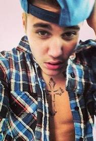 zetwal Justin Bieber kwawo modèl tatoo kwa