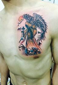 pánsky hrudník osobnosť totem tetovanie