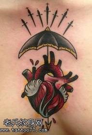 Patrún Tattoo Umbrella an Chroí