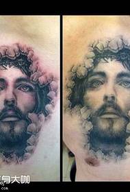 pattern ng tattoo ng dibdib ni Jesus
