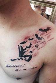 Tattoo i kalit të kraharorit për burra dhe tatuazh