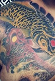 gjoksi model tradicionale tatuazhe kallamarësh me ngjyra