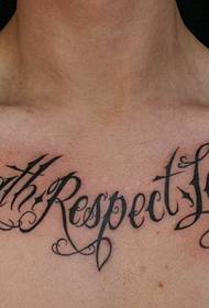 lalaki nga bug-os nga lawas nga sulat sa estilo sa tattoo