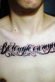 petto fiore di fiori modello di tatuaggio inglese moda generoso