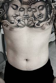 two bright eyes with chest double hemisphere tattoo tattoo