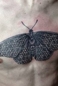 patrún tattoo móta moth íogair