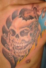 machtige man boarst horror tattoo tattoo