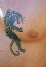 pola tato pribadine Leopard ireng