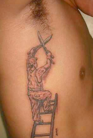 Men's Underarms Gardener Tattoo