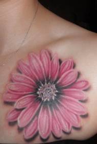 Këscht rosa Chrysanthemum Tattoo Muster