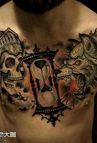 Modello di tatuaggio del torace