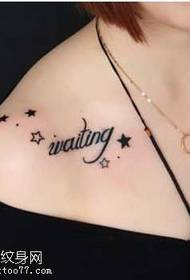Modèle de tatouage étoile fraîche