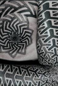 borst en arm punt tattoo sieraden tattoo patroon