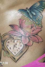 wzór tatuażu serca w klatce piersiowej
