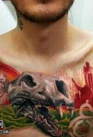 Градинка античка диносаурус Ера шема на тетоважи