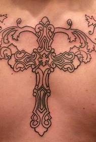 Pattern di tatuaggi di croce di pettu