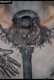 Груди татуювання татуювання візерунок