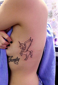 bohyňa jednorožca tetovanie obrázok