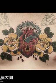 троянди серце татуювання візерунок