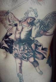 античка митска уникатна шема на тетоважи со ангели