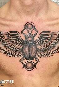 chest personality one-horned fairy tattoo pattern