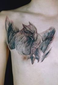 Drësseg Griffin helleg Beast realistesch gemoolt Tattoo Muster