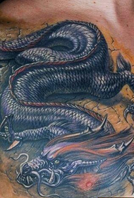 modello di tatuaggio 3D drago drago super bello