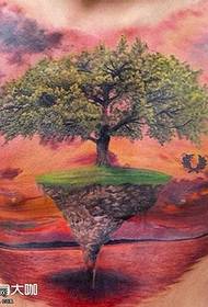 modello del tatuaggio dell'albero del torace