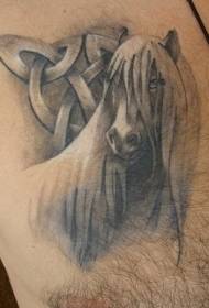 peito longo hummer e símbolo tatuagem padrão