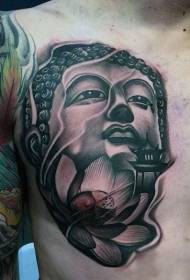 kuhi kaila ʻāhi e like me ke kiʻi statue Buddha a me ke ʻano hoʻohālikelike tattoo