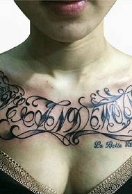 slika prsi osebnost cvet tatoo je še posebej kul