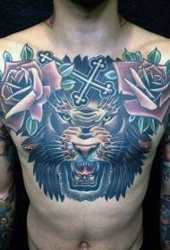 faʻailoga paʻu o le fata ma le laumei tattoo samo lion