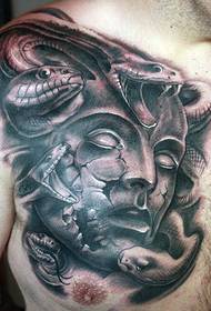 fiúk mellkas klasszikus hűvös szépség Dusha tetoválás képek