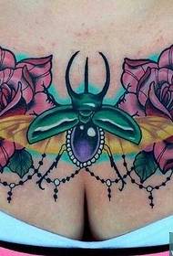 mellkas színű egyszarvú tündér tetoválás mintázat
