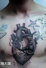 Këscht Reinkarnatioun Häerz Tattoo Muster