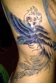 правое ребро крылья татуировка ангел