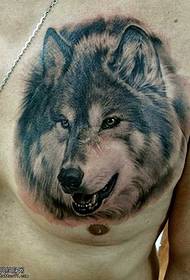 mudellu di tatuaggi di pettu husky